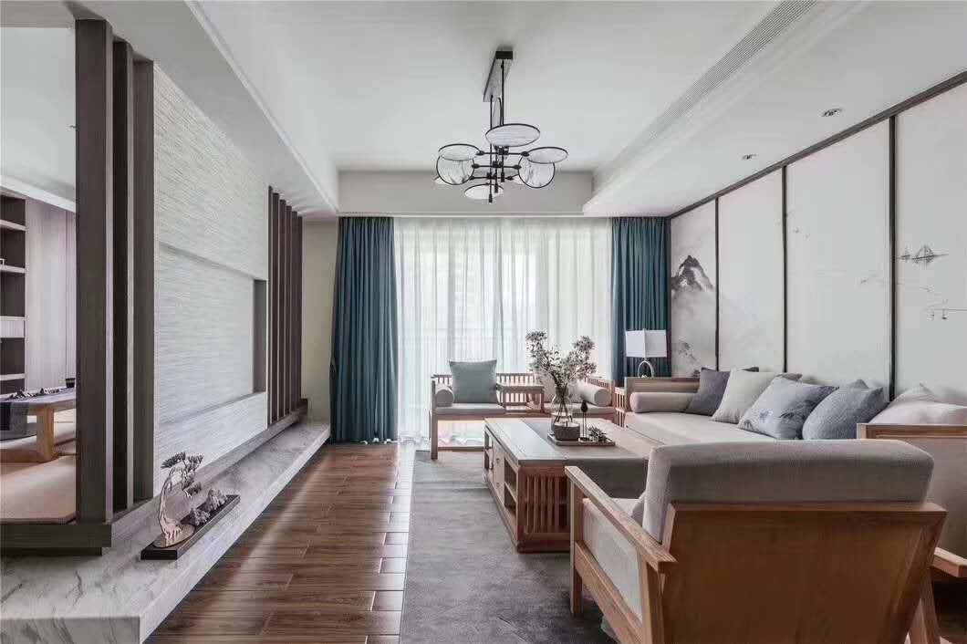 佛山市時代南灣現(xiàn)代簡約風格三居室裝修案例